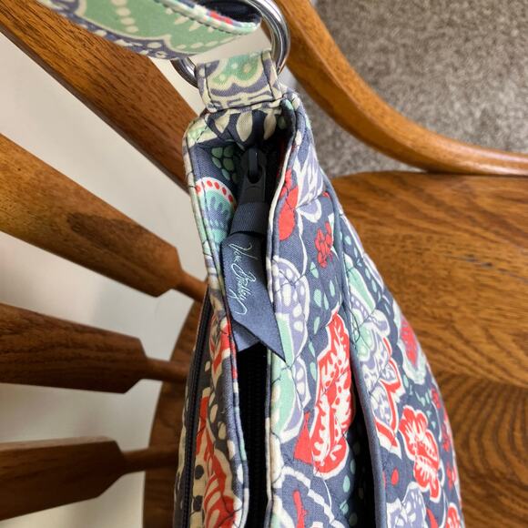 Vera Bradley Double Zip Mailbag Crossbody Purse Bag Nomadic Floral Print - Picture 6 of 16